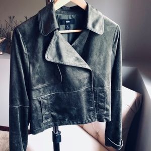 Green Faux Suede Jacket ( Mossimo) size S